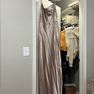 birdy and grey lisa long satin dress
